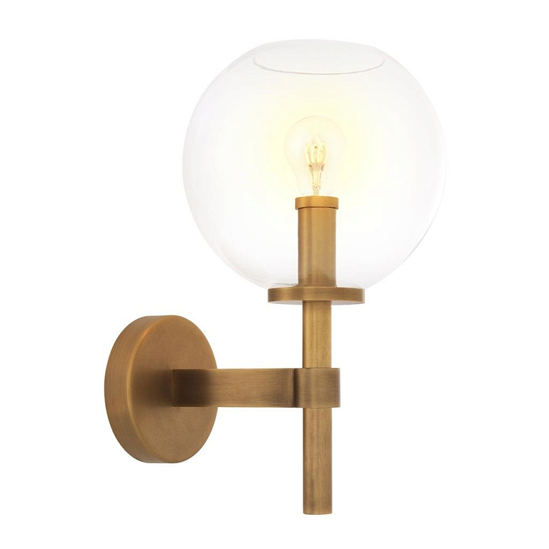 Бра Wall Lamp Jade Латунь Прозрачный (Transparent) Бра Wall Lamp Jade Латунь Прозрачный (Transparent) в Грозном | Loft Concept