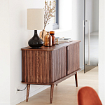 Низкий буфет с 2-мя раздвижными дверцами Toinette Light Cupboard варинант исполнения - 13 | Loft Concept в Грозном