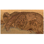Картина с изображением Леопардов Leopards by stream варинант исполнения - 3 | Loft Concept в Грозном