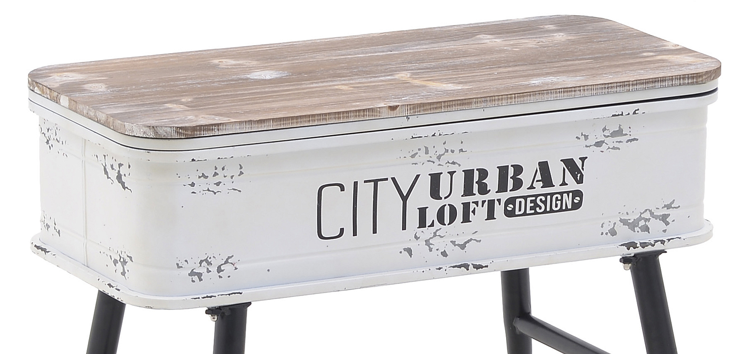 Приставной стол City Urban Loft Design Table white Приставной стол City Urban Loft Design Table white - Loft-Concept в Грозном