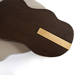 Кофейный стол со столешницей волнистой формы Gale Curved Coffee Table варинант исполнения - 1 | Loft Concept в Грозном