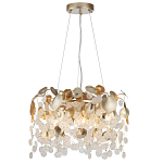 Люстра с декоративными подвесками из прозрачного стекла в форме монеток FAIRYTREE Light варинант исполнения - 3 | Loft Concept в Грозном