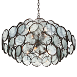 Люстра с каскадом из круглых стеклянных дисков Small Round Sequins варинант исполнения - 2 | Loft Concept в Грозном