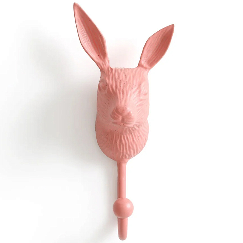 Настенный крючок в виде зайца Hare Wall Hook Pink Розовый Настенный крючок в виде зайца Hare Wall Hook Pink Розовый в Грозном | Loft Concept