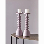 Подсвечник фигурный розовый Bright Accent 36 см варинант исполнения - 3 | Loft Concept в Грозном