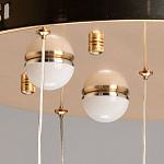 Люстра каскадная с 10-ю прозрачными плафонами Wave Line варинант исполнения - 11 | Loft Concept в Грозном