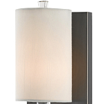 Бра на прозрачном штативе с тканевым абажуром в форме цилиндра Conciseness варинант исполнения - 1 | Loft Concept в Грозном