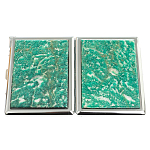 Портсигар с газовой зажигалкой из натурального камня Амазонит Stone Cigarettes Cases варинант исполнения - 4 | Loft Concept в Грозном