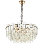 Круглая многоярусная люстра с хрустальным декором Cascade Waterfall Crystal Chandelier 12 варинант исполнения - 2 | Loft Concept в Грозном
