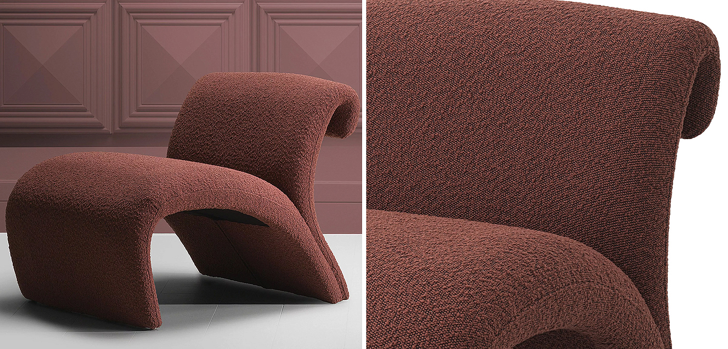 Кресло Eichholtz Chair Vignola Boucle Rouge Кресло Eichholtz Chair Vignola Boucle Rouge - Loft-Concept в Грозном