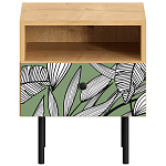Прикроватная тумба с изображением на ящике Elise Nightstand варинант исполнения - 10 | Loft Concept в Грозном