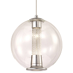 Подвесной светильник с плафоном в форме шара Inner Gleam Orb silver варинант исполнения - 7 | Loft Concept в Грозном