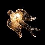 Бра с прозрачной стеклянной фигуркой птички Serip Voa варинант исполнения - 6 | Loft Concept в Грозном