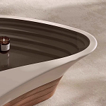 Журнальный столик фигурный со стеклянной столешницей Table Drop варинант исполнения - 4 | Loft Concept в Грозном