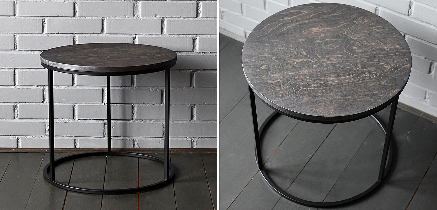Кофейный стол Reyes Industrial Metal Rust Coffee Table Кофейный стол Reyes Industrial Metal Rust Coffee Table - Loft-Concept в Грозном