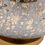 Настольная лампа c бежевым абажуром на круглом стеклянном основании Soft Pastel Light варинант исполнения - 1 | Loft Concept в Грозном