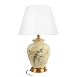 Настольная лампа бежевая с изображением птиц Slip Away варинант исполнения - 7 | Loft Concept в Грозном