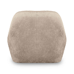 Барный стул со спинкой и подлокотниками на 4-х коричневых деревянных ножках Бежевый Велюр Ava Charm варинант исполнения - 3 | Loft Concept в Грозном