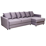 Диван трехместный раскладной Giorgio Sofa серый варинант исполнения - 1 | Loft Concept в Грозном