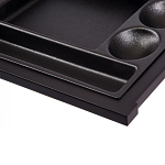 Письменный стол с 2-мя чёрными выдвижными ящиками и нишей с цветными разделителями Ballan варинант исполнения - 5 | Loft Concept в Грозном