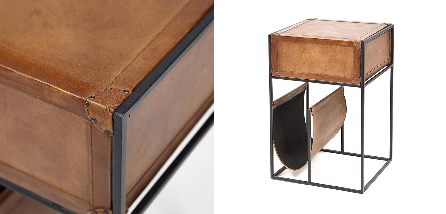 Тумба Industrial leather magazine rack  - Loft-Concept в Грозном