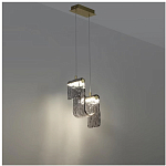 Подвесной светильник волнистой формы из фактурного стекла Wave варинант исполнения - 9 | Loft Concept в Грозном