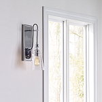 Бра с плафоном в форме колокола из прозрачного стекла с пузырьками Feiss варинант исполнения - 7 | Loft Concept в Грозном