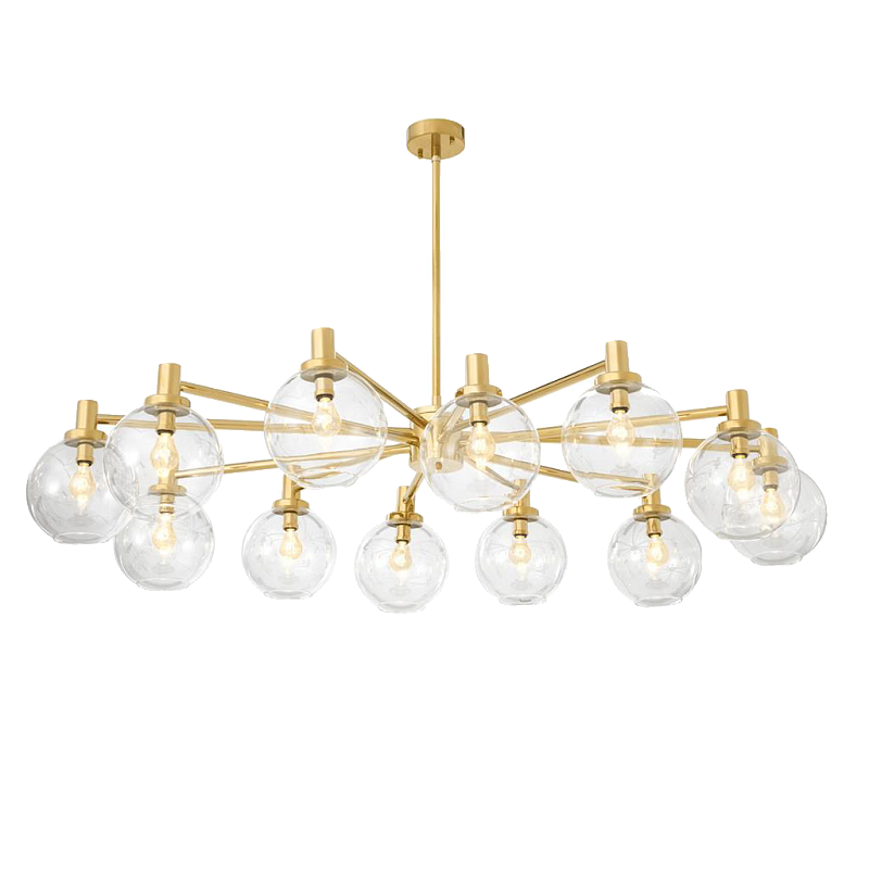Люстра Chandelier Selva Золотой Прозрачное Стекло Люстра Chandelier Selva Золотой Прозрачное Стекло в Грозном | Loft Concept