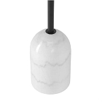 Кофейный столик с круглой чёрной столешницей и мраморным основанием Exquisite Practicality варинант исполнения - 3 | Loft Concept в Грозном