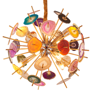 Люстра Agate Burst Chandelier Multicolor