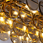 Люстра с круглыми стеклянными подвесками Cardiel Amber Glass Chandelier варинант исполнения - 3 | Loft Concept в Грозном