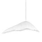 Подвесной светильник с асимметричным волнообразным абажуром и фактурной бахромой по краю Tactile Line варинант исполнения - 1 | Loft Concept в Грозном
