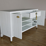 Комод-буфет Elsa Dreams White с открытыми полками   варинант исполнения - 6 | Loft Concept в Грозном