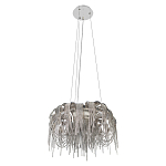 Люстра подвесная круглая с изогнутыми металлическими дугами и ниспадающими цепочками 65 см Atlantis Chain варинант исполнения - 12 | Loft Concept в Грозном