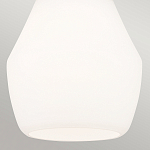 Подвесной светильник каплевидной формы с комбинированным плафоном из стали и белого матового стекла Kichler варинант исполнения - 5 | Loft Concept в Грозном