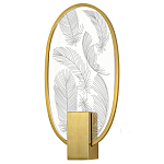 Бра с гравировкой на акриловом плафоне Gravyura Bronze варинант исполнения - 1 | Loft Concept в Грозном