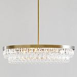 Люстра круглая с подвесками в форме стеклянных капель Glass Rain варинант исполнения - 1 | Loft Concept в Грозном