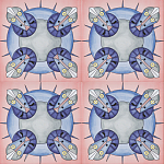 Плитка дизайнерская с узором Экипаж варинант исполнения - 1 | Loft Concept в Грозном