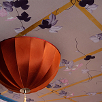 Обои ручная роспись Morning Glory Original colourway on shot slub silk варинант исполнения - 2 | Loft Concept в Грозном