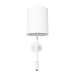 Бра с цилиндрическим тканевым абажуром и регулируемым спотом Pure Cylinder варинант исполнения - 6 | Loft Concept в Грозном