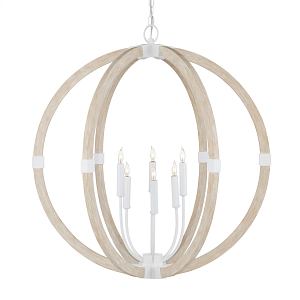 Подвесной светильник из дерева в форме сферы Eco Light