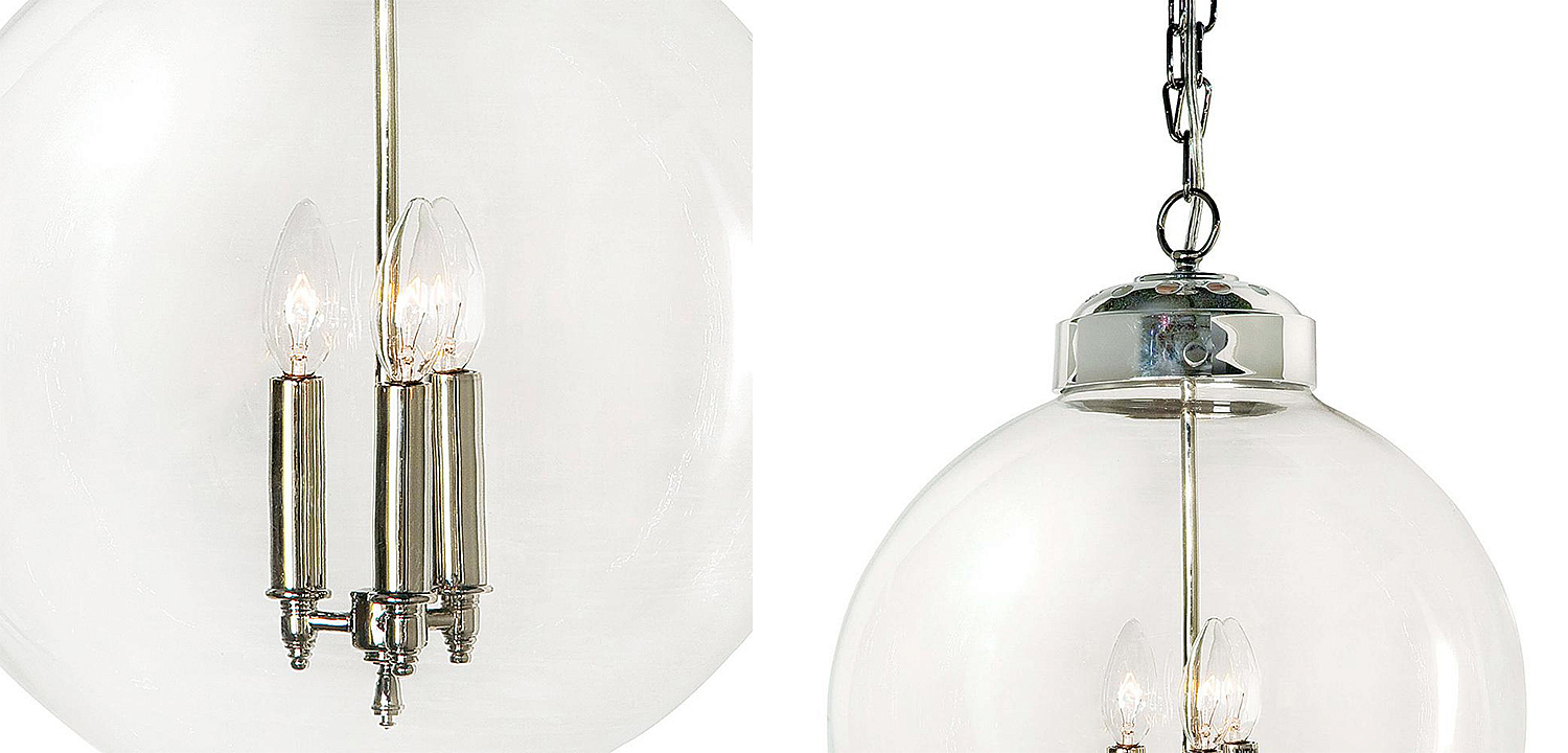 Подвесной светильник Conor Globe Hanging lamp Silver Подвесной светильник Conor Globe Hanging lamp Silver - Loft-Concept в Грозном