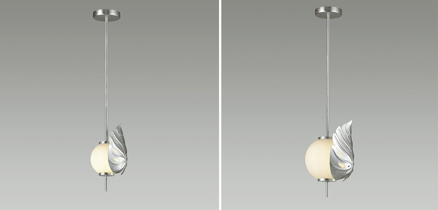 Подвесной светильник Silver Monstera Leaf Подвесной светильник Silver Monstera Leaf - Loft-Concept в Грозном