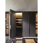 Кухонный гарнитур из дерева и камня с раздвижными дверцами OPERATING COLUMN 2.0 Dada Engenereed Kitchen варинант исполнения - 7 | Loft Concept в Грозном