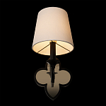 Бра с белым текстильным абажуром и фигурным основанием с зеркальной вставкой Vitorino варинант исполнения - 11 | Loft Concept в Грозном