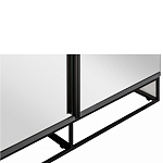 Двухдверный шкаф с зеркальными дверцами Strict Lines варинант исполнения - 3 | Loft Concept в Грозном