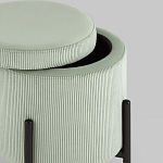 Светло-зеленый пуф на черных ножках SANJAY варинант исполнения - 3 | Loft Concept в Грозном