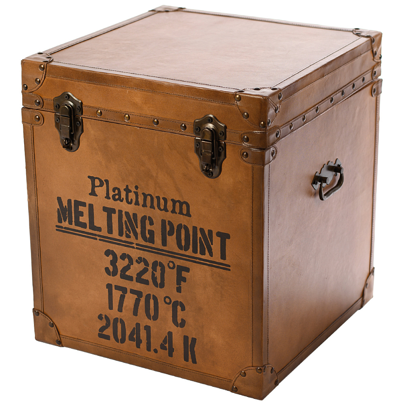 Сундук кожаный в винтажном стиле Brown Leather Chest Коричневый в Грозном | Loft Concept 