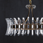 Люстра круглая с прозрачными элементами в форме полумесяца Crescent варинант исполнения - 3 | Loft Concept в Грозном