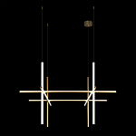 Люстра с 6-ю цилиндрическими плафонами на тонких тросах Trumpet tube варинант исполнения - 7 | Loft Concept в Грозном